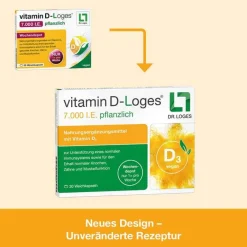 Vitamin D-Loges 7.000 I.E. pflanzlich Wochendepot, 90 St^Dr. Loges Clearance