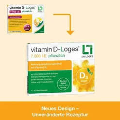 Dr. Loges Vitamin D-Loges 7.000 I.E. pflanzlich Wochendepot, 30 St- Vitamin D (Colecalciferol)
