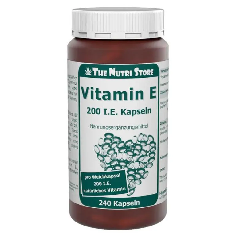 The Nutri Store Vitamin E 200 I.E. Kapseln, 240 St- Vitamin E (Tocopherol)