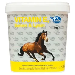 Nutrilabs Pferde-Vitamin E Selen & Lysin Pulver für Pferde, 3 kg