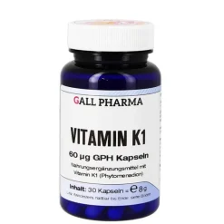 Hecht Pharma Vitamin K1 60 µg GPH Kapseln, 30 St- Vitamin K