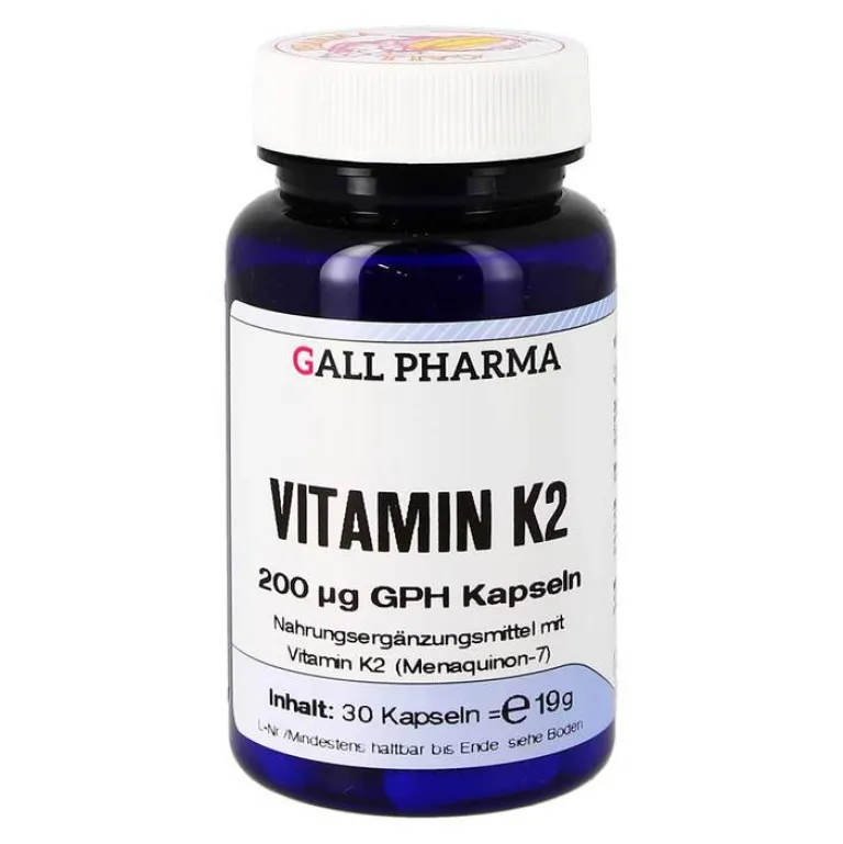 Hecht Pharma Vitamin K-Vitamin K2 200 µg GPH Kapseln, 30 St
