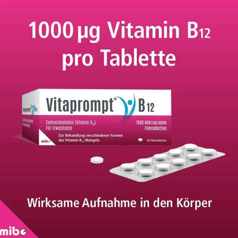 ® B12 1000 Mikrogramm Filmtabletten, 50 St^Vitaprompt Clearance