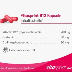 Vitasprint B12 Vitamin B12 (Cobalamin)-Kapseln, 20 St