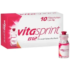 Vitasprint B12 Vitamin B12 (Cobalamin)-Trinkfläschchen mit Vitamin B12 für mehr Energie, 10 St