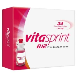 Vitasprint B12 Trinkfläschchen mit Vitamin B12 für mehr Energie, 34 St- Vitamin B12 (Cobalamin)