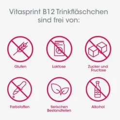 Vitasprint B12 Trinkfläschchen mit Vitamin B12 für mehr Energie, 34 St- Vitamin B12 (Cobalamin)