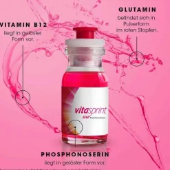 Vitasprint B12 Trinkfläschchen mit Vitamin B12 für mehr Energie, 34 St- Vitamin B12 (Cobalamin)