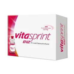 Vitasprint B12 Trinkfläschchen mit Vitamin B12 für mehr Energie, 100 St- Vitamin B12 (Cobalamin)