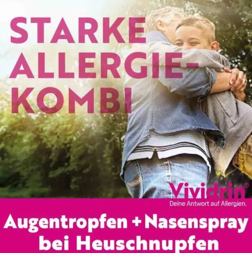 Vividrin ® Azelastin Kombipackung bei Heuschnupfen & Allergien, 1 P- Nasenspray Allergie|Kombipackungen