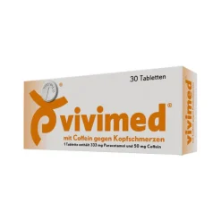 ® mit Coffein gegen Kopfschmerzen, Schmerztabletten mit Paracetamol, 30 St^Vivimed