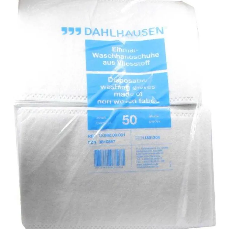 Waschhandschuhe Flauschvlies, 50 St^P.J.Dahlhausen Hot