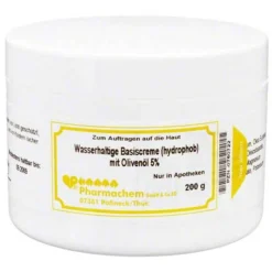 Pharmachem Cremes & Balsame-Wasserhaltige Basiscreme mit 5% Olivenöl, 200 g