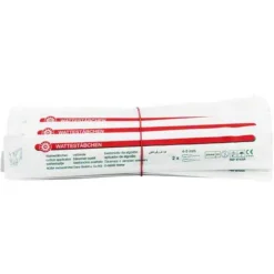 Dr. Junghans Wattestäbchen Holz 15 cm kleiner Kopf steril, 50X2 St- Alltagshilfen