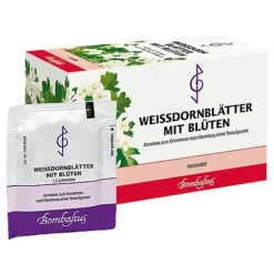 Bombastus Tee-Weissdorn Blätter mit Blüten Filterbeutel, 20X1.5 g