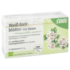 Salus Weissdornblätter mit Blüten Arzneitee bio , 15 St- Bio Tee