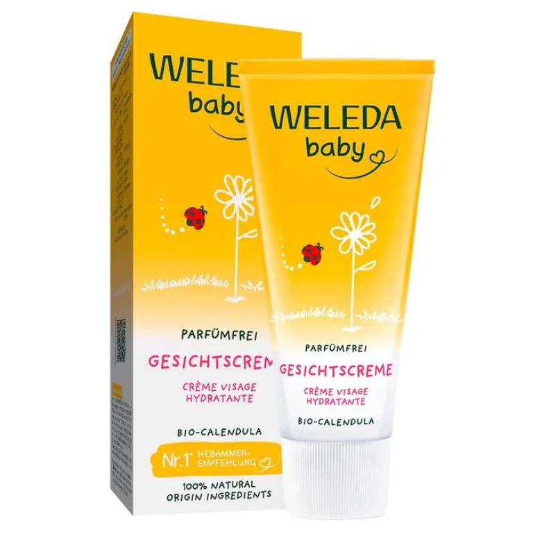 Weleda Calendula Gesichtscreme parfümfrei, 50 ml-Kinder Haut- & Haarpflege|Gesichtspflege