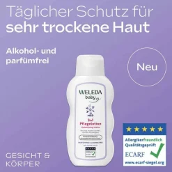 Weleda 3in1 Pflegelotion weiße Malve, 200 ml-Kinder Haut- & Haarpflege|Körpermilch & Lotionen