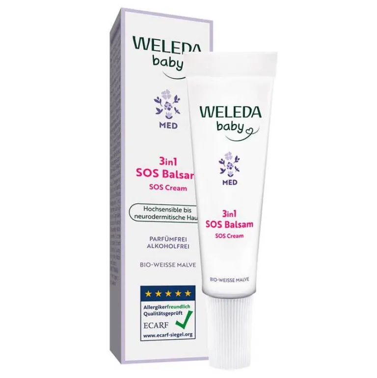 Weleda Haut- & Haarpflege|Cremes & Balsame-3in1 SOS Balsam weiße Malve, 10 ml