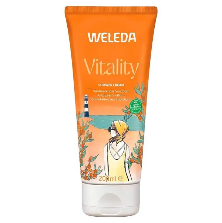 Weleda Vitality Shower Cream Sanddorn, 200 ml- Duschgele|Duschen & Waschen