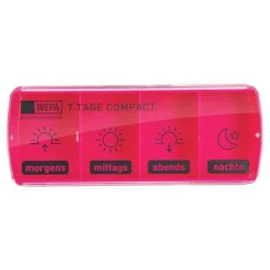 Wepa Dosierer & Zerteiler-7 Tage Compact Wochenmagazin weiß / pink, 1 St