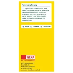Wepa Vitamin C (Ascorbinsäure)-heißer Apfel + Vitamin C Pulver, 10X10 g