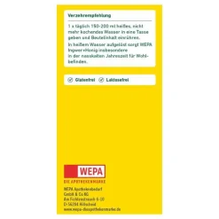 Wepa Vitamin C (Ascorbinsäure)-Ingwer + Honig + Vitamin C Pulver, 10X10 g