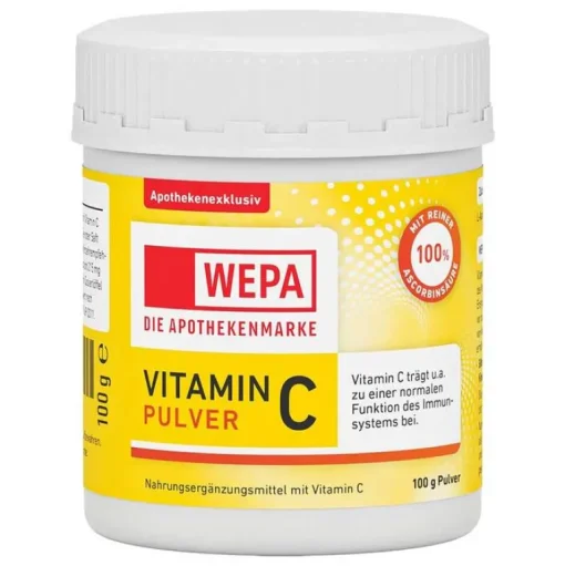 Wepa Vitamin C Pulver Dose, 100 g- Vitamin C (Ascorbinsäure)