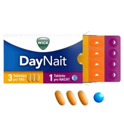 Wick DayNait Erkältungstabletten, 16 St- Grippetabletten