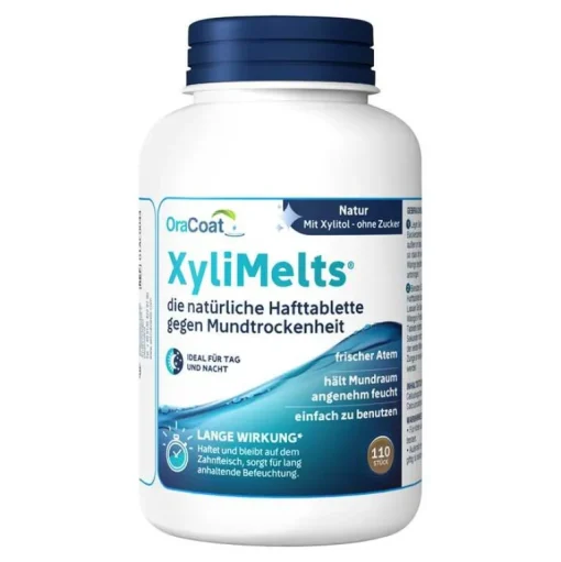 XyliMelts Mundpflege-Hafttabletten ohne Minze Oracoat, 110 St