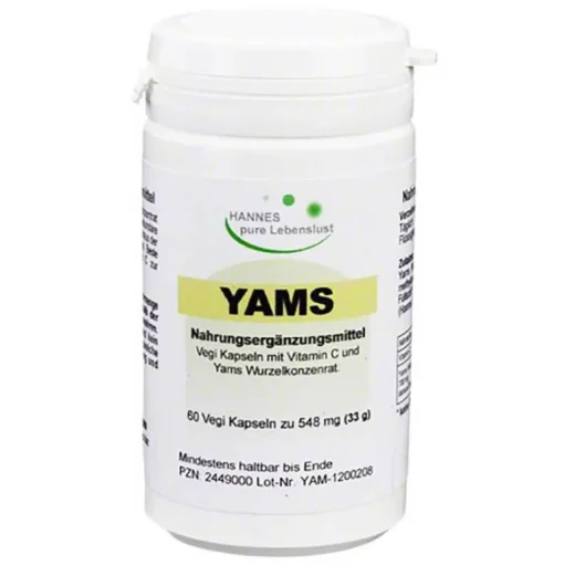 Hannes pure Lebenslust Yamswurzel-Yams Wurzel Kapseln, 60 St