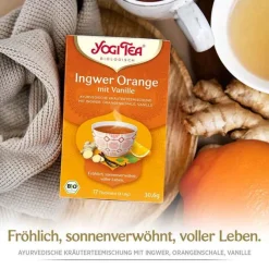 Yogi Tea Ingwer Orange + Vanille Bio, 17X1.8 g- Yogi Tee|Bio Tee
