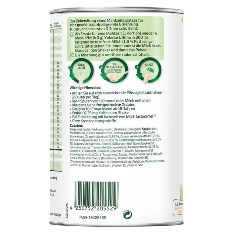 Ultima Fat Burning Shake Pulver NF, 400 g^Yokebe New