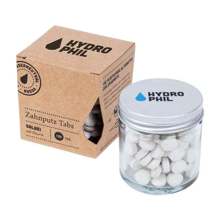 Hydrophil Sonstige Zahnpflegeprodukte|Mund- Und Zahnpflege-Zahnputz Tabs Salbei mit Fluorid, 130 St