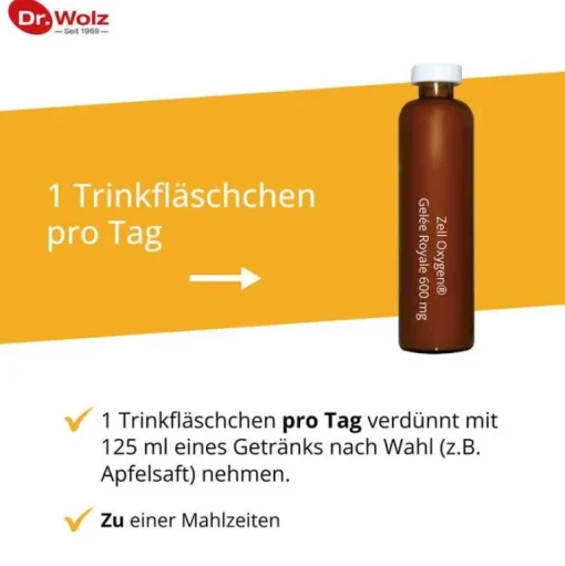 Dr. Wolz Gelee Royal-Zell Oxygen + Gelee Royale 600 mg Trinkampullen, 14X20 ml