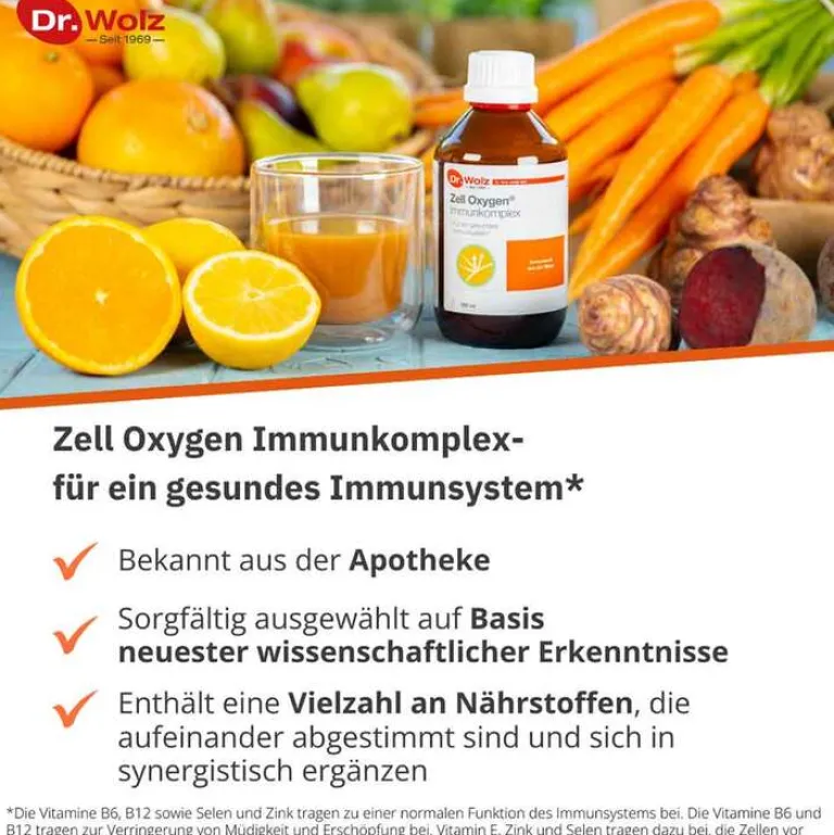 Dr. Wolz Zell Oxygen Immunkomplex flüssig, 250 ml- Immunsystem