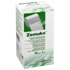 Zemuko Kompresse gerollt 1mx10c, 1 St- Sterile Kompressen