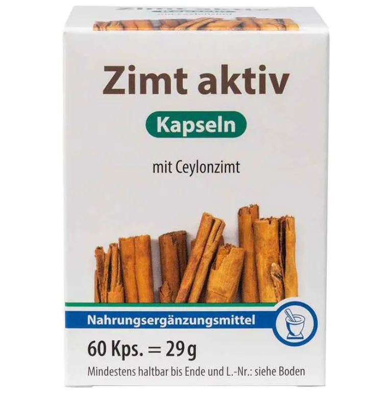 Canea-Pharma Zimt-Zimt Aktiv Kapseln, 60 St