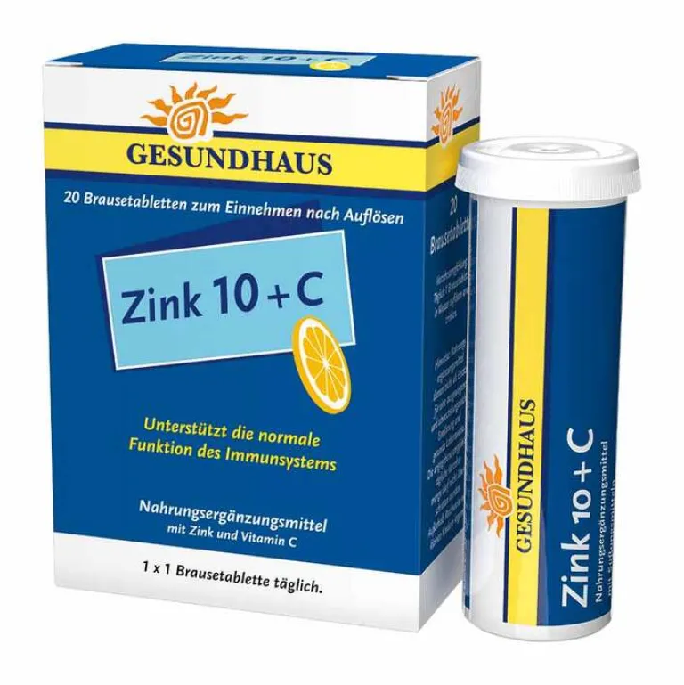 Zink 10 + C Brausetabletten, 20 St^Wörwag Pharma Best