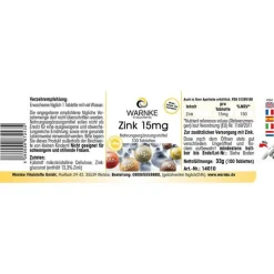 Warnke Zink-Zink 15 mg Tabletten, 100 St