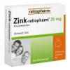 Zink 25 mg Brausetabletten, 20 St^Ratiopharm