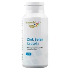 Vitaworld Zink|Selen-Zink Selen Kapseln 15 mg / 100 µg, 100 St