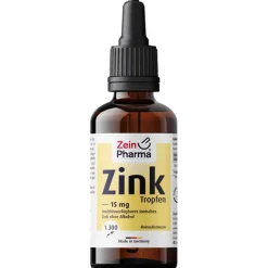 Zink Tropfen 15 mg ionisiert, 50 ml^Zein Pharma Hot